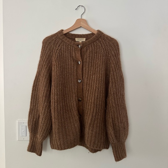 Sezane Sweaters - Sezane Emile Cardigan in Camel